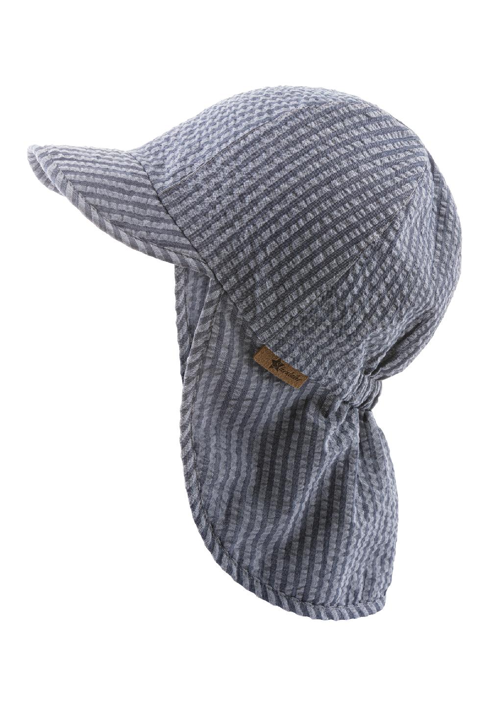 babymarkt Schirmmütze mit Nackenschutz Streifen blau Neueste Mode
