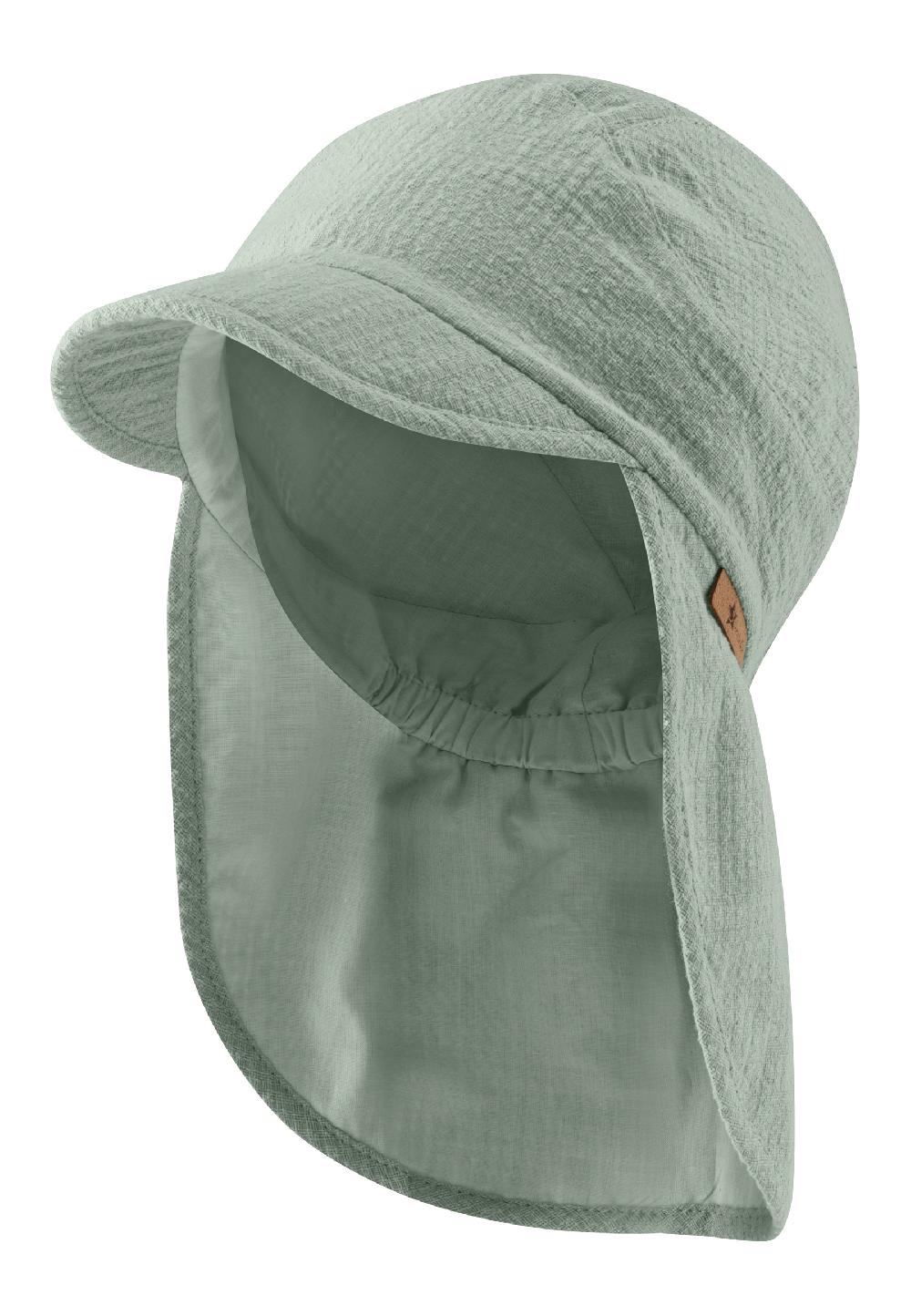 babymarkt Schirmmütze mit Nackenschutz Struktur steingrün Zeitlich begrenztes Angebot