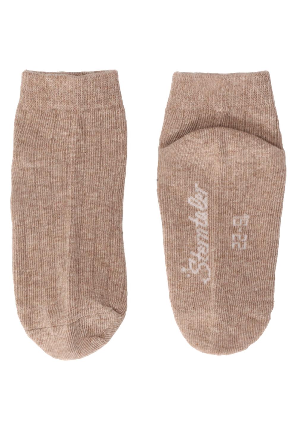 babymarkt Kurz-Socken 3er-Pack Rippe braun melange Im Verkauf