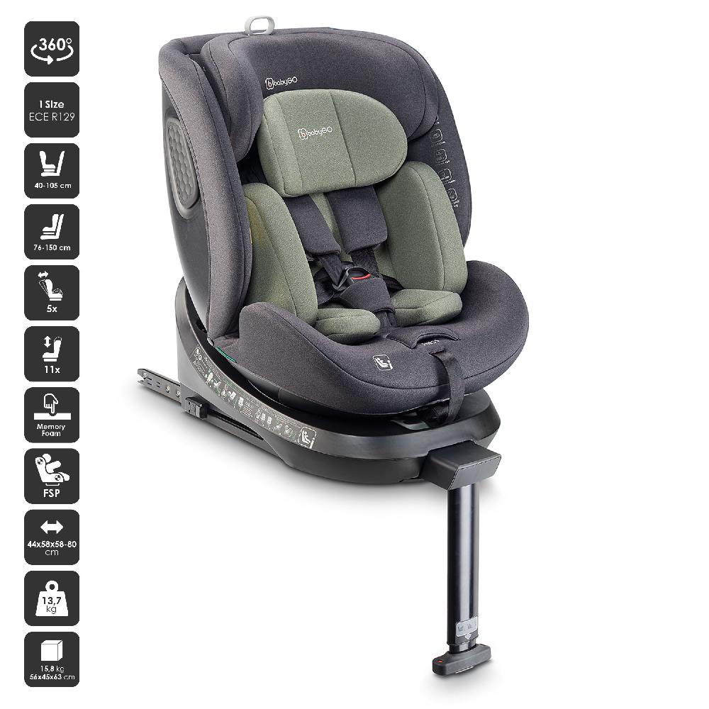 babymarkt Kindersitz Move 360 Green Meist gekauft
