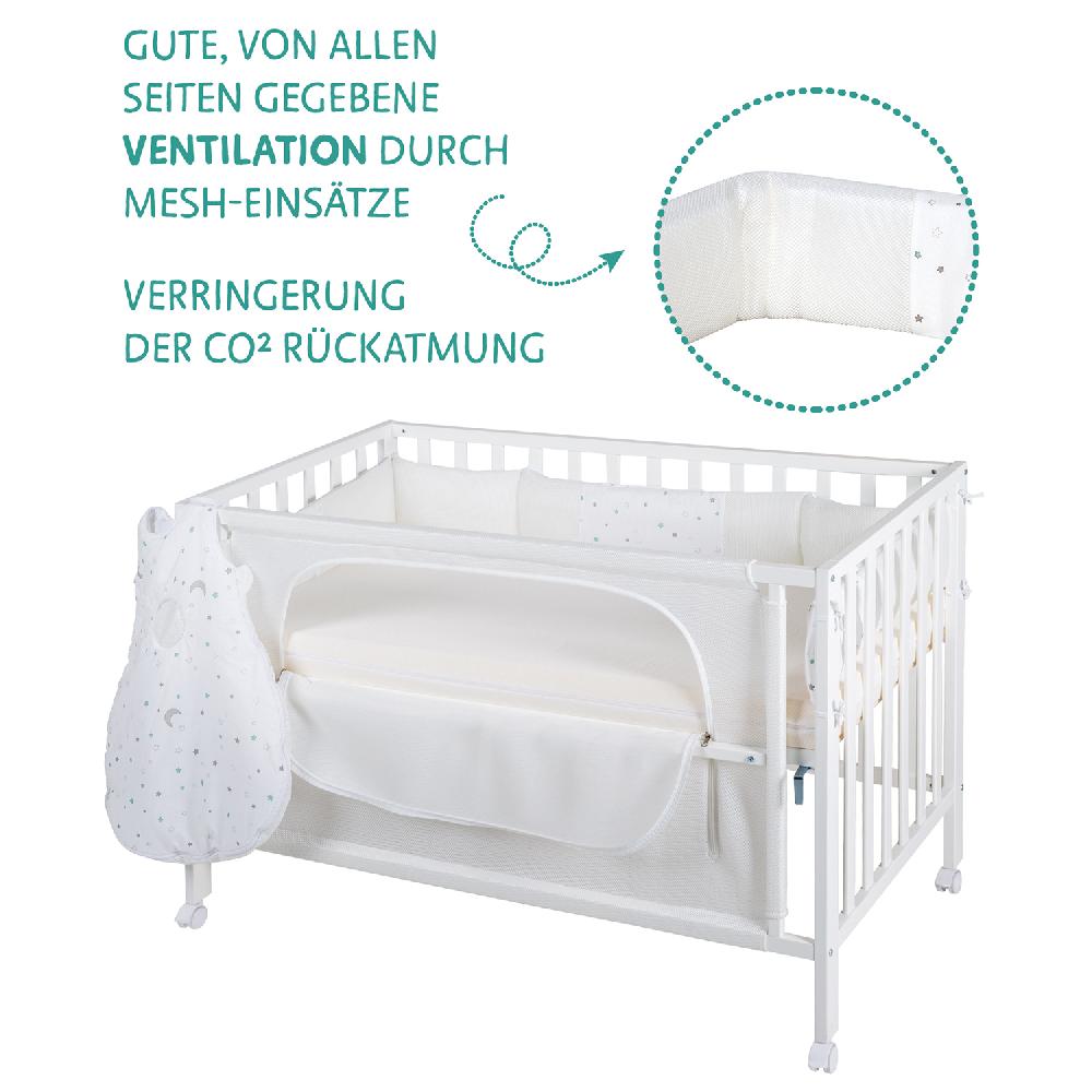 babymarkt Room Bed safe asleep Sternenzauber weiß Fabrikverkauf
