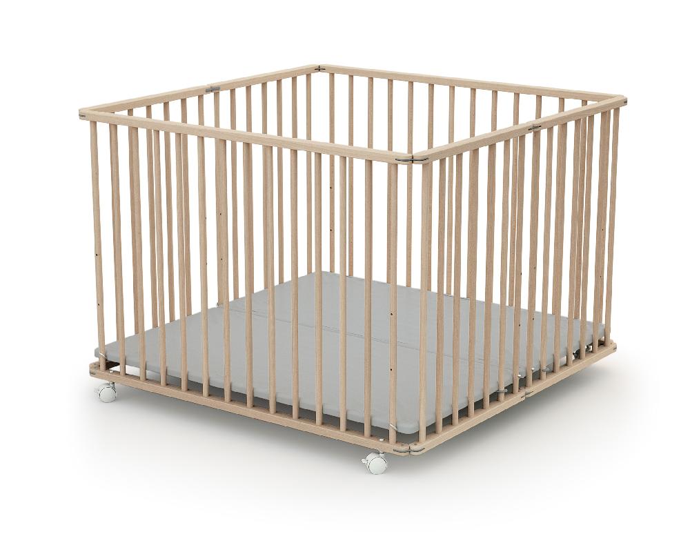 babymarkt Laufgitter faltbar 100 x 100 cm Buche unbehandelt Begrenztes Angebot