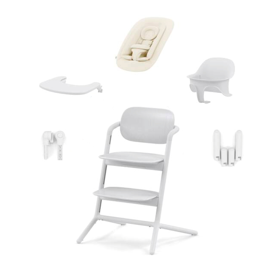babymarkt Hochstuhl Lemo 4 in 1 Set All White