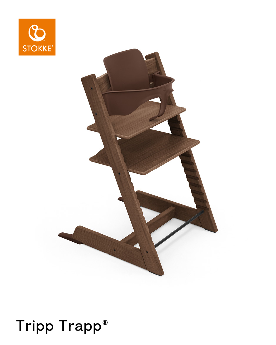 babymarkt Tripp Trapp Hochstuhl Oak Warm Brown + gratis Babyset Warm Brown Valentinstagsangebot