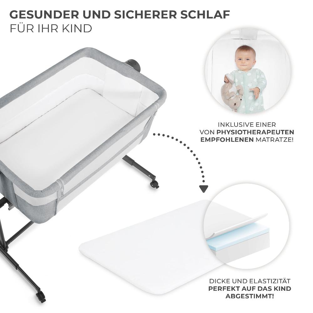 babymarkt Beistellbett NESTE UP 2 light grey Tägliche Deals