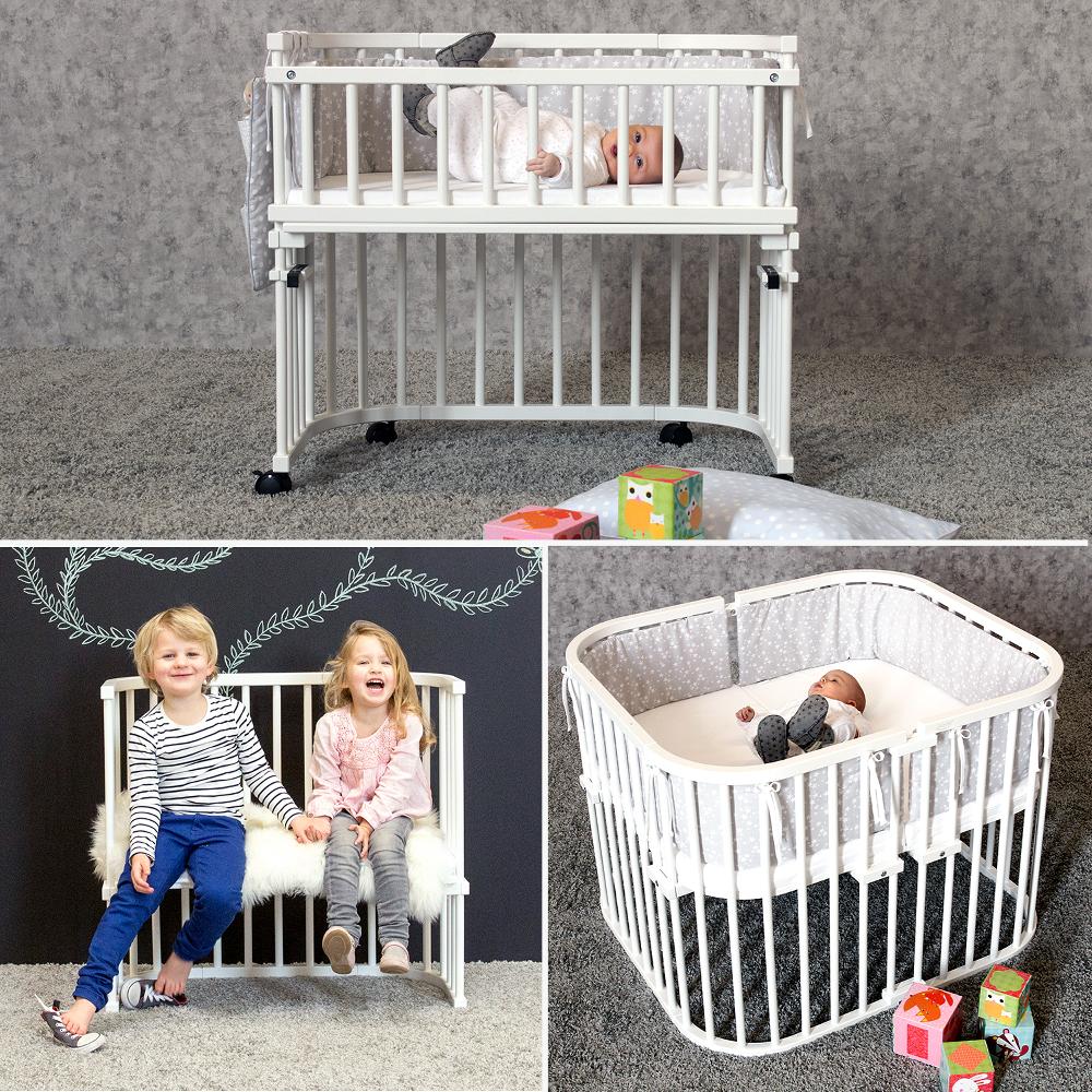 babymarkt Beistellbett Boxspring XXL weiß Super Sparpreis