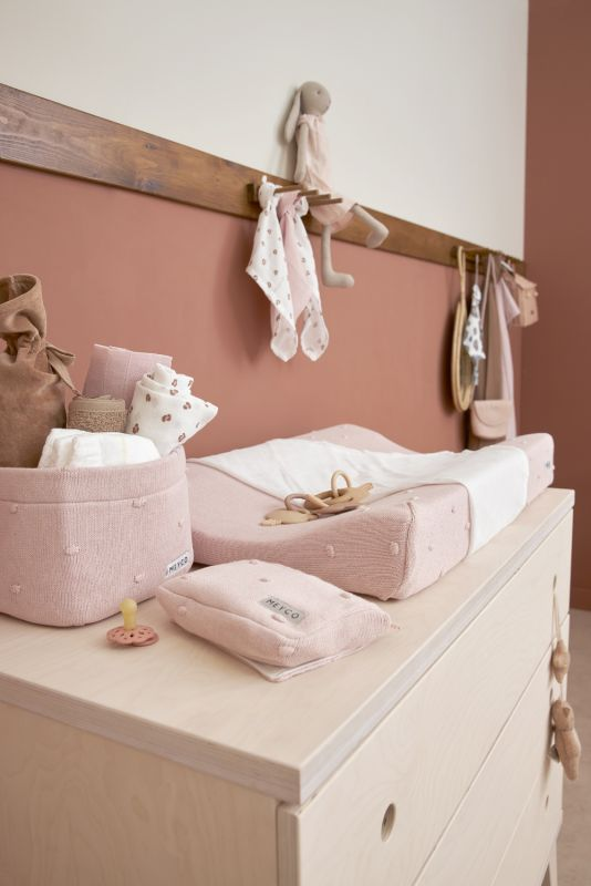 babymarkt Wickeltischkörbchen klein Knots Soft Pink Neueste Stile