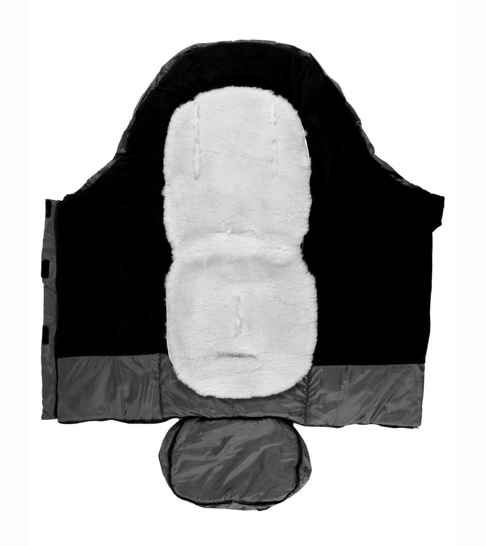 babymarkt Fußsack SHEEPY mit Lammfelleinlage schwarz Discount Store für neue Produkte