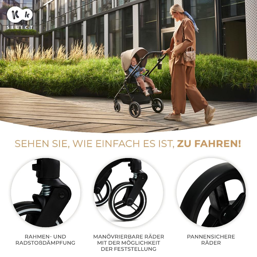 babymarkt Kinderwagen YOXI 2in1 pure black Sonderangebot
