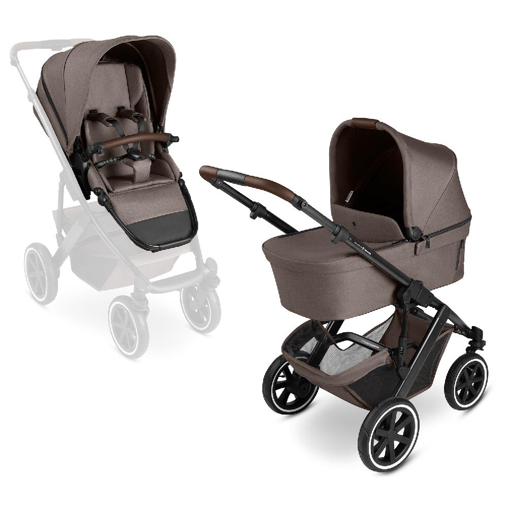 babymarkt Kombikinderwagen Salsa 5 Air inkl. Wickeltasche Urban und Winterfußsack nature Preisnachlass