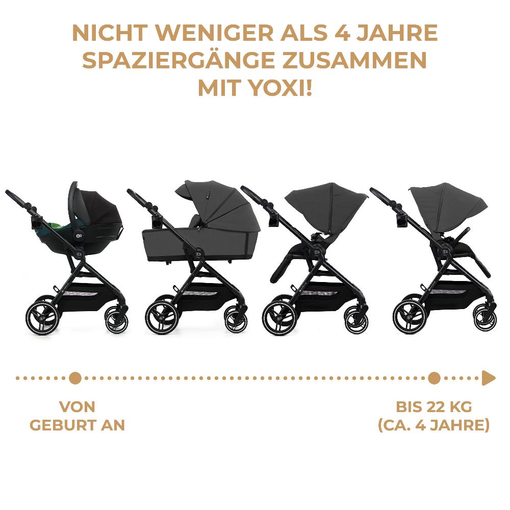 babymarkt Kinderwagen YOXI 2in1 Moonlight Grey Jubiläumsangebot