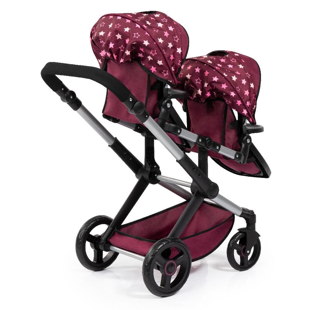 babymarkt Design Zwillings-Puppenwagen Xeo Twin mit Einhorn Kostenlose Rückgabe
