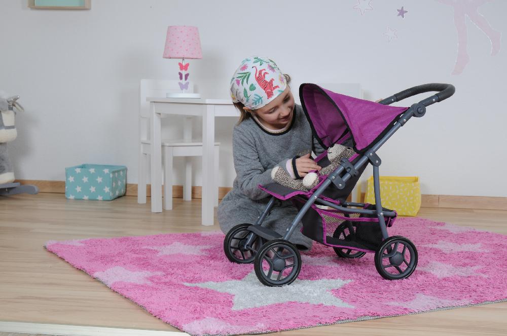 babymarkt Puppenbuggy Liba - tec purple Sonderangebot der Fabrik