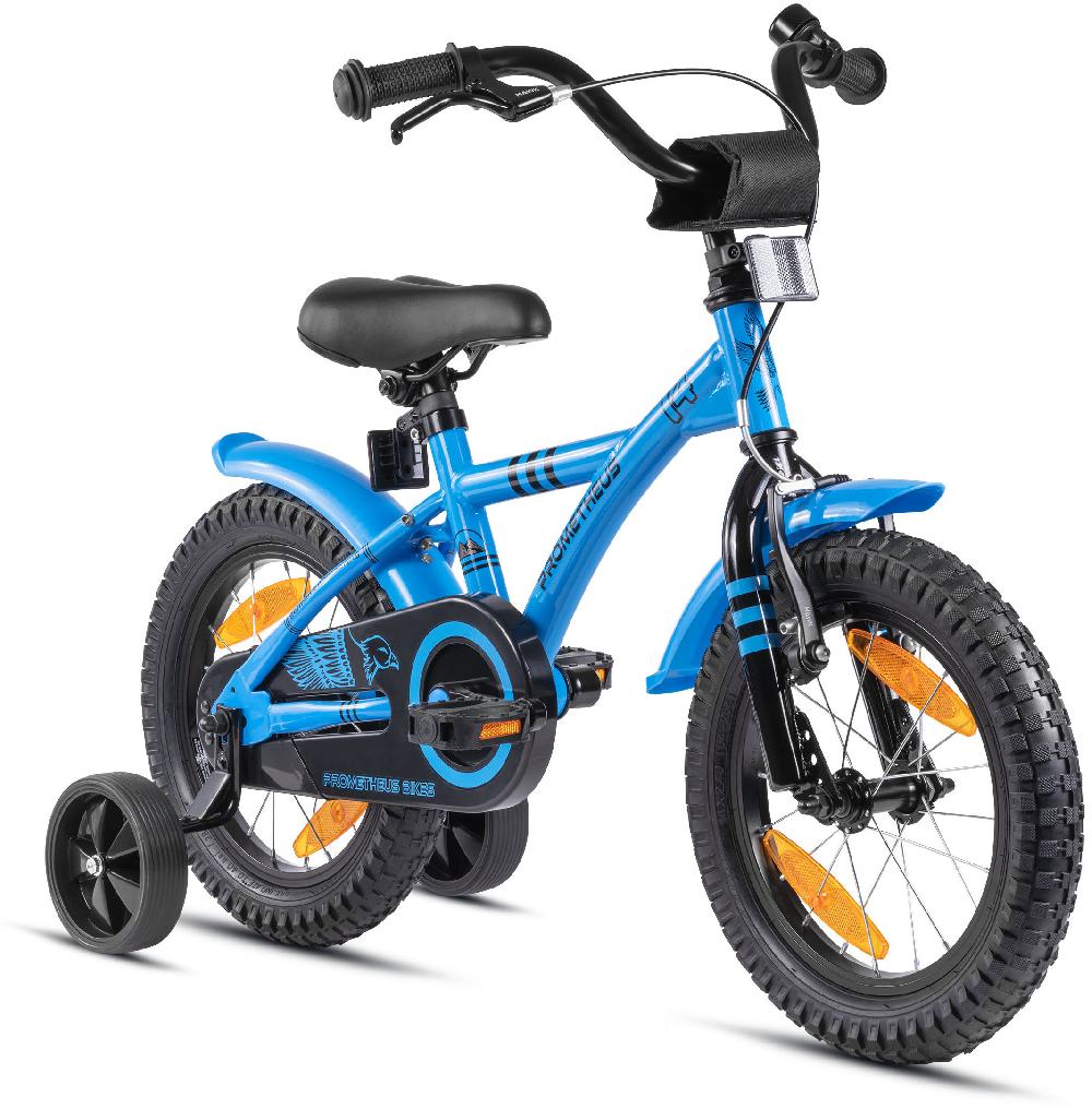 babymarkt Kinderfahrrad 14" mit Stützräder blau-schwarz Fabrikpreis