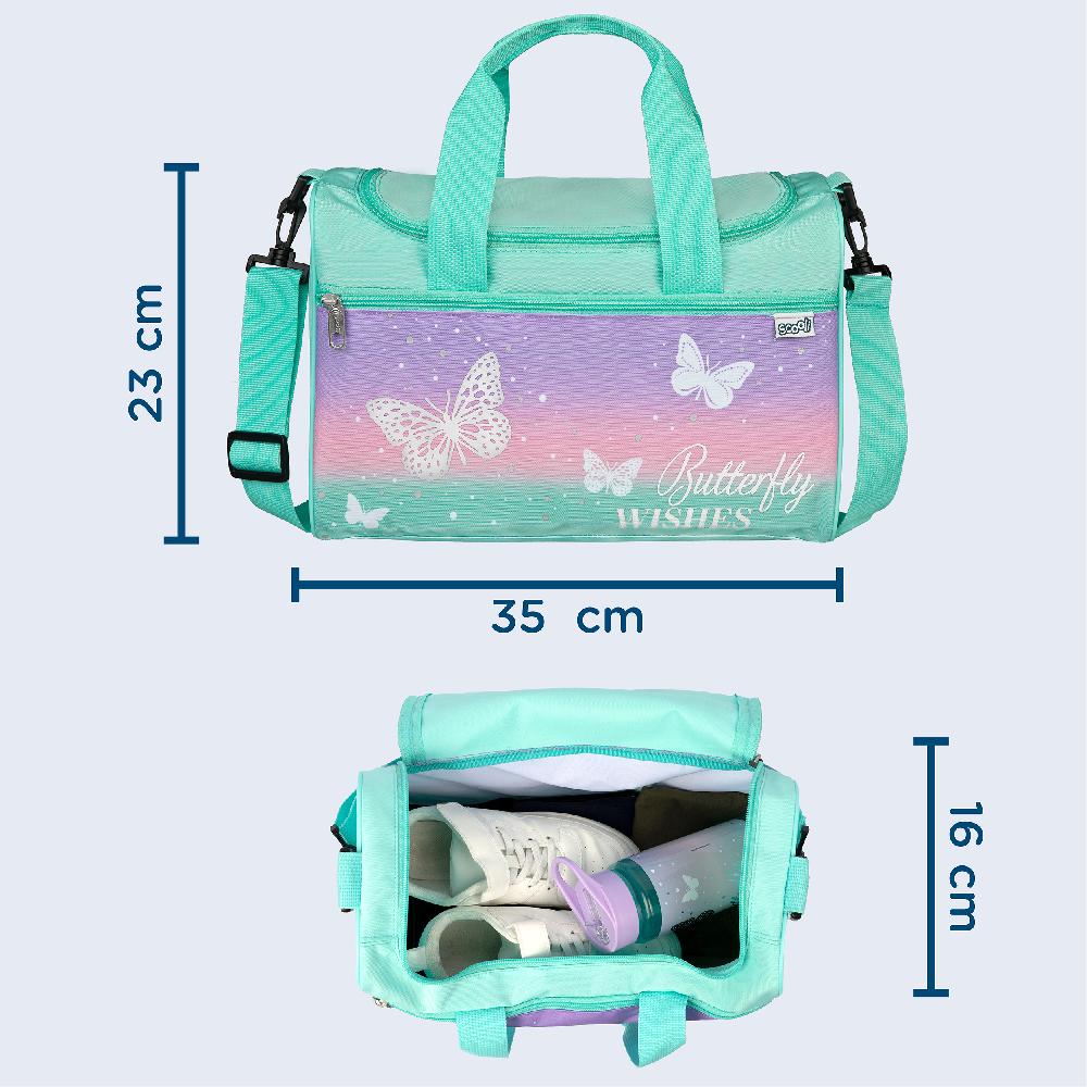 babymarkt Sporttasche Butterfly Wishes Großer Ausverkauf