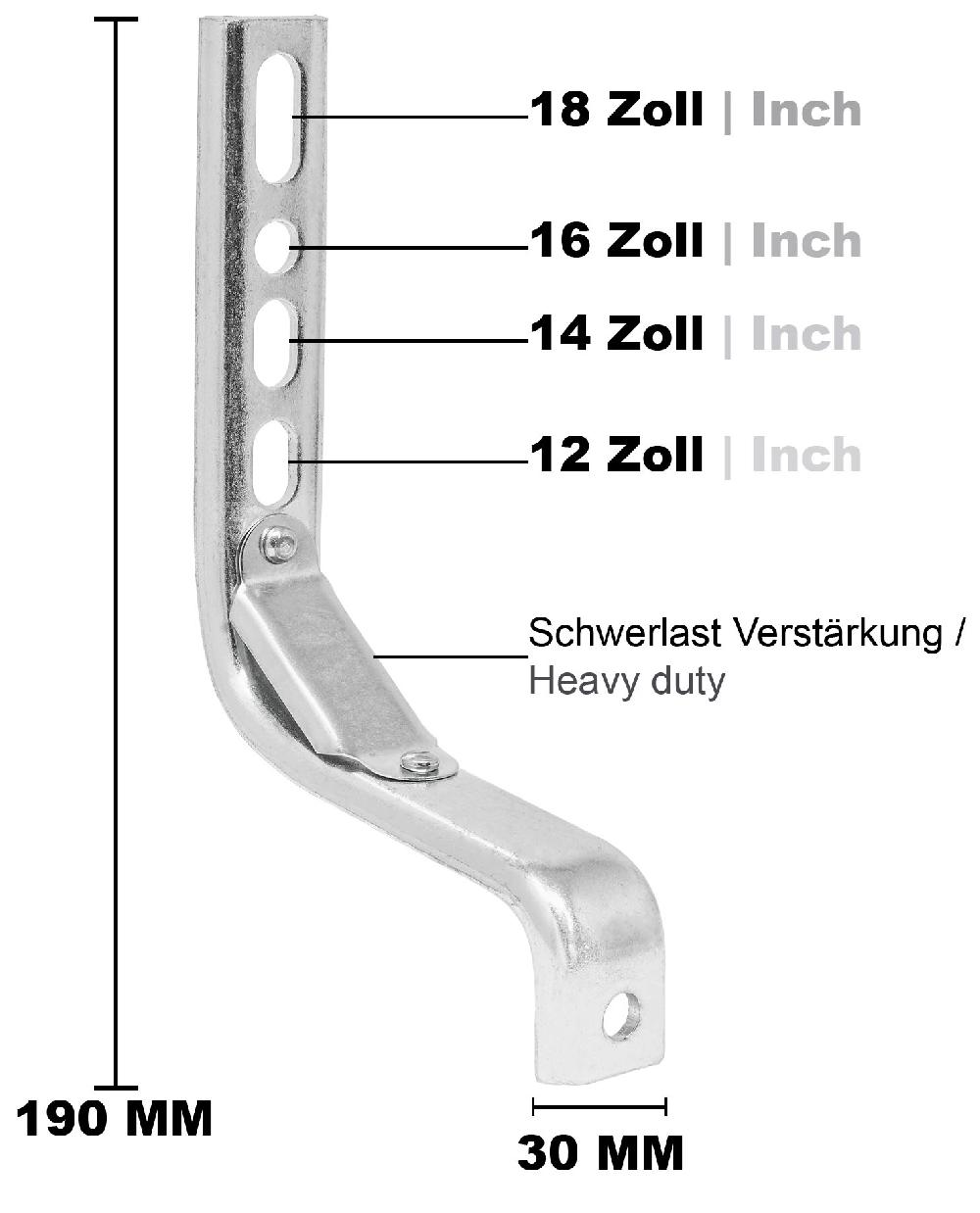 babymarkt Sützräder Universell für 12" bis 18" schwarz Saisonschlussverkauf