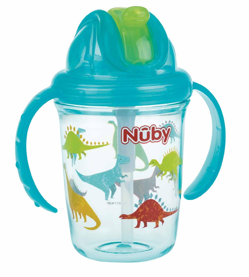babymarkt Nûby 360° Trinklhalmtasse aus Tritan 240 ml in aqua Neueste Mode