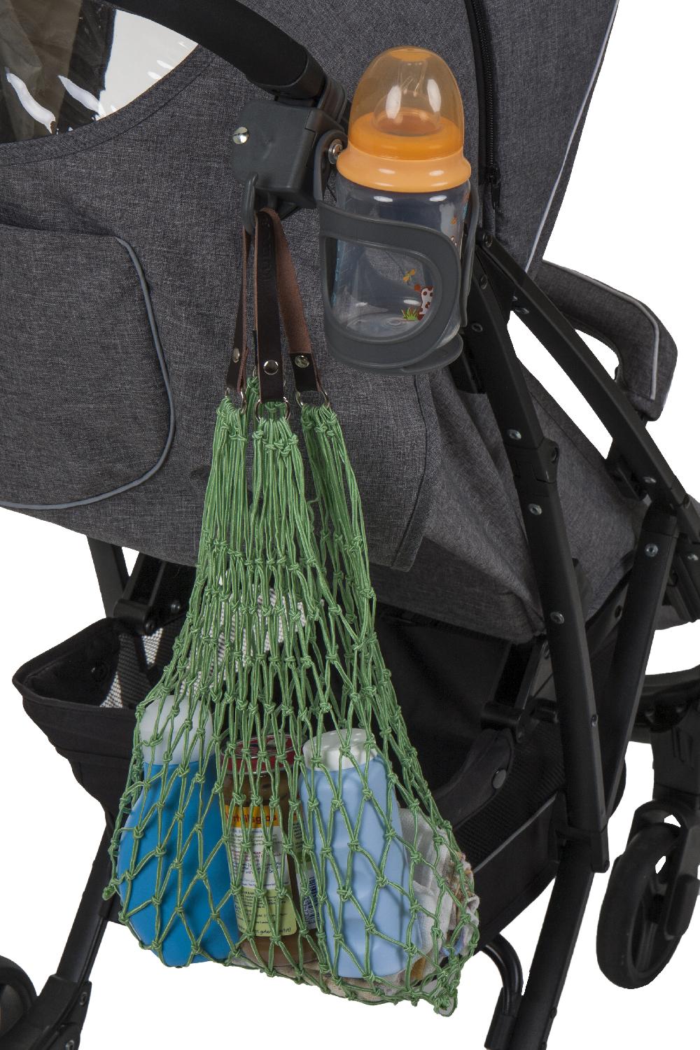 babymarkt Flaschenhalter mit Taschenhalter grau Exklusive Angebote