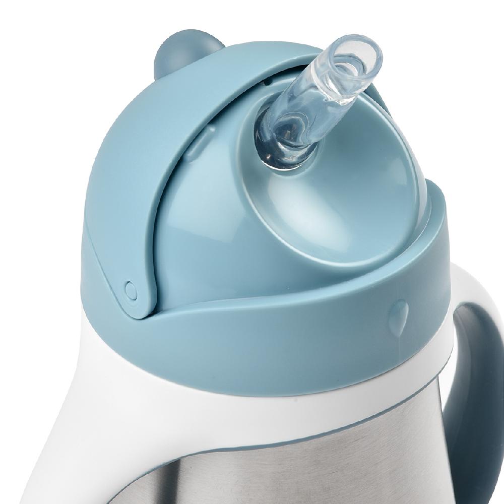 babymarkt Strohhalmbecher Edelstahl 250 ml in hellblau ab dem 8. Monat Bis zu 60% Rabatt