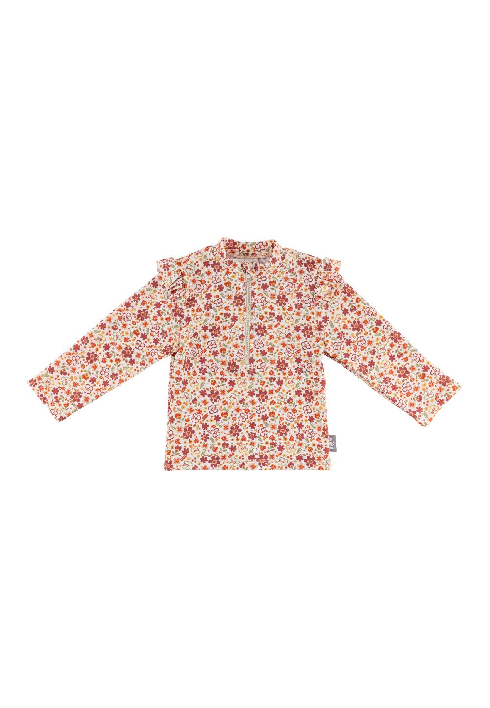 babymarkt Langarm-Schwimmshirt Blumen ecru Nur noch ein Tag übrig