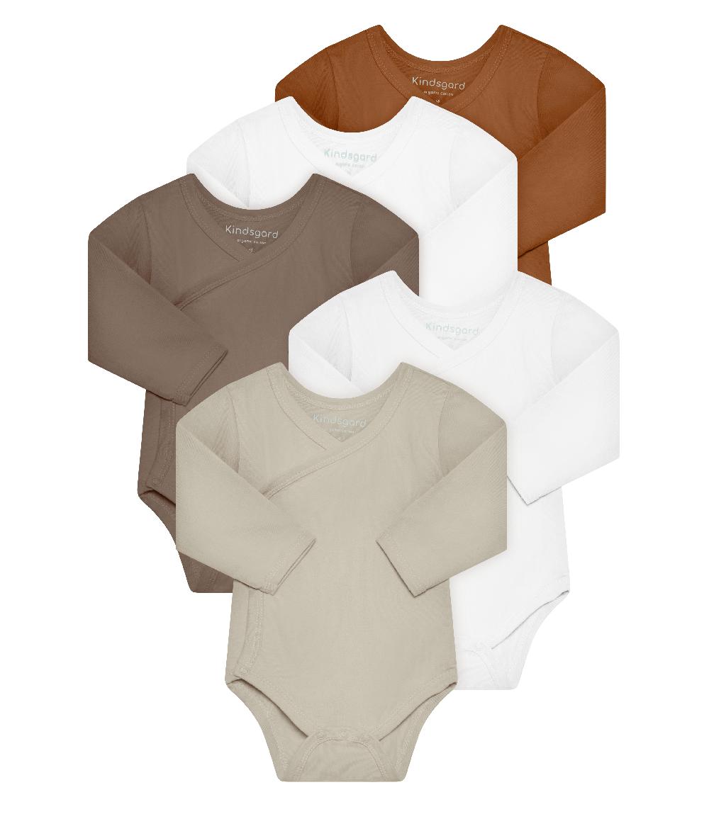 babymarkt Wickelbody trunder 5er-Pack langarm braun 50% Rabatt mit kostenlosem Versand