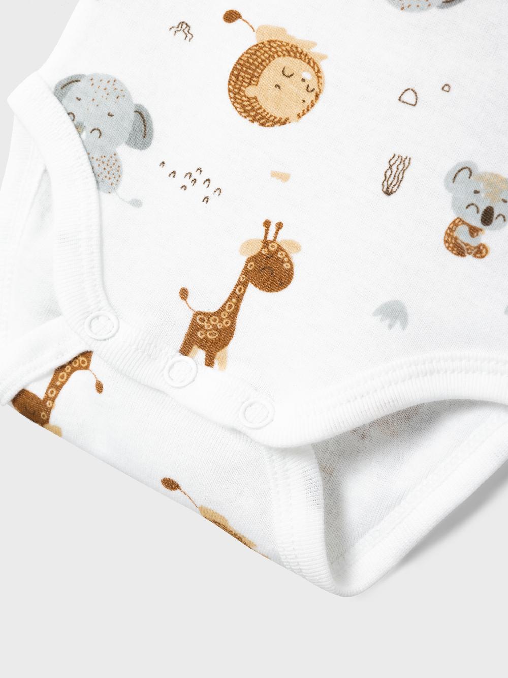 babymarkt Kurzarmbody 2er Pack Animal Bright White Speichern exportieren