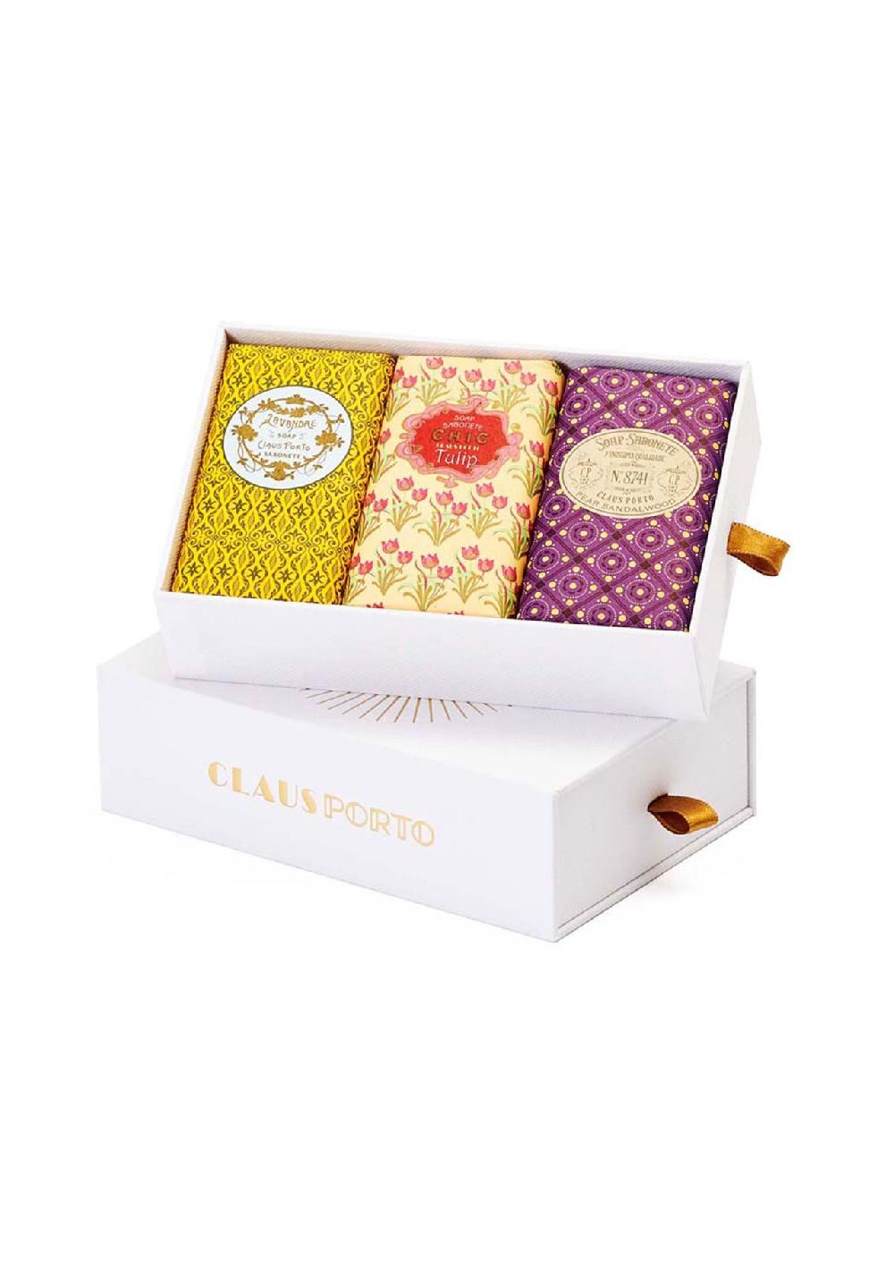 CLAUS PORTO Seife Gift Box 3 Wax Sealed Soaps