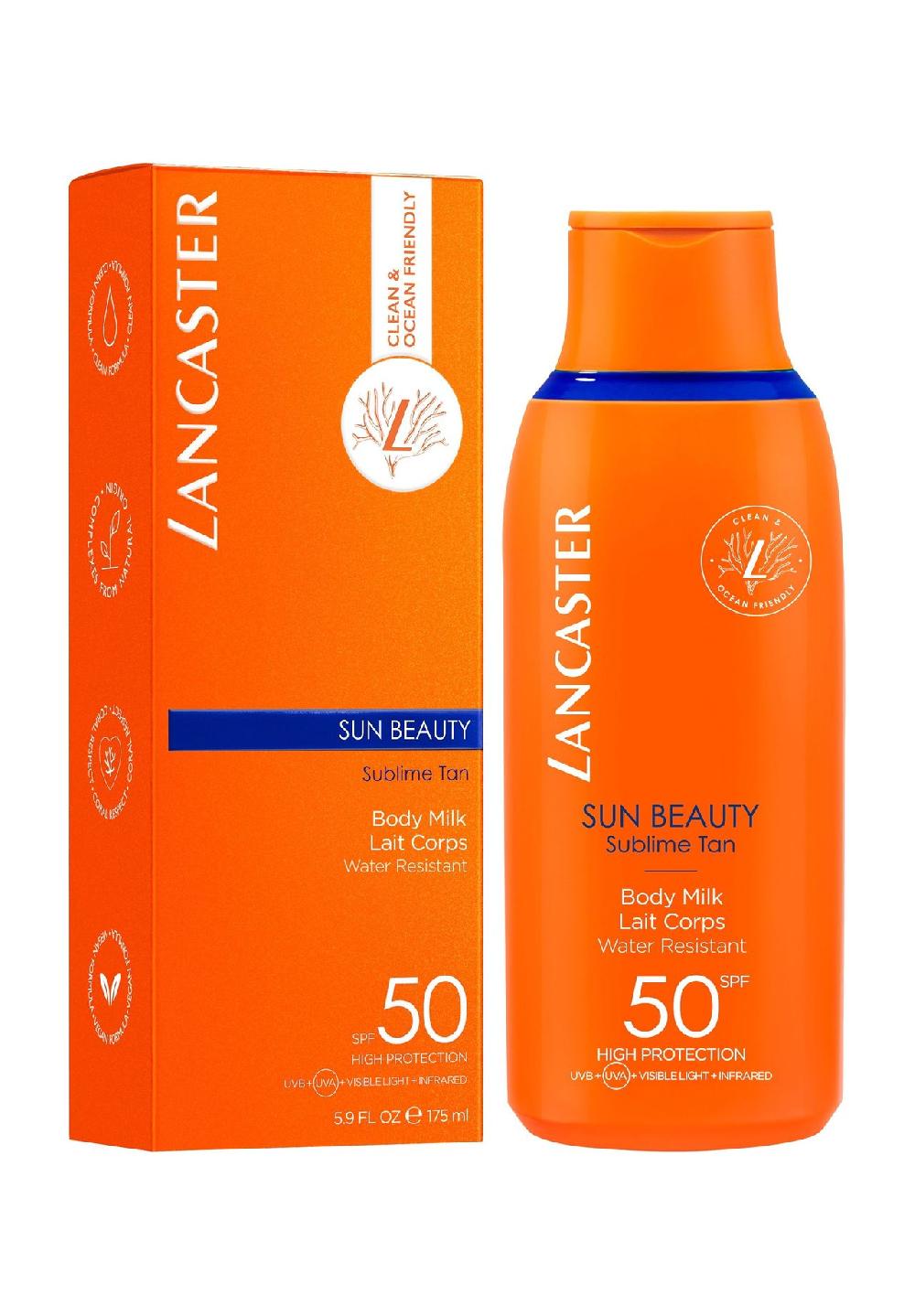LANCASTER SUN BEAUTY Sublime Tan Body Milk 50 SPF Vierteljährliche Förderung